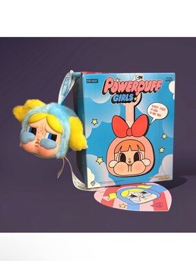 Pop Mart Cry Baby x PowerPuff Girls Series Vinyl Face Plush Pendant Bubbles